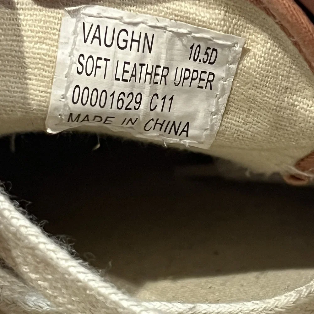 Polo Ralph Lauren Shoes Mens 10.5D Vaughn Casual Sneaker‎ Brown Leather Lace Up